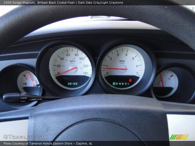 Brilliant Black Crystal Pearl / Dark Slate Gray/Light Graystone 2006 Dodge Magnum
