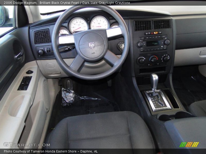 Brilliant Black Crystal Pearl / Dark Slate Gray/Light Graystone 2006 Dodge Magnum