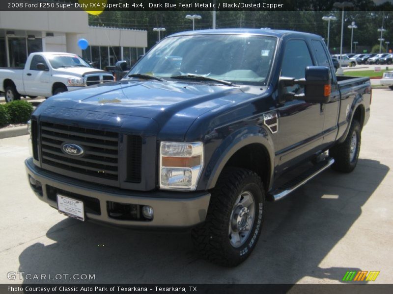 Dark Blue Pearl Metallic / Black/Dusted Copper 2008 Ford F250 Super Duty FX4 SuperCab 4x4