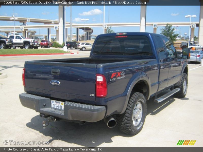Dark Blue Pearl Metallic / Black/Dusted Copper 2008 Ford F250 Super Duty FX4 SuperCab 4x4