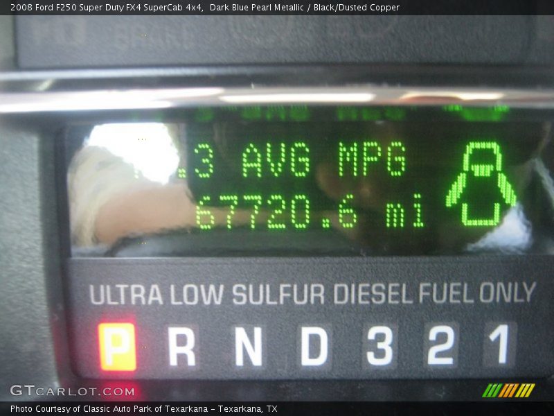 Dark Blue Pearl Metallic / Black/Dusted Copper 2008 Ford F250 Super Duty FX4 SuperCab 4x4