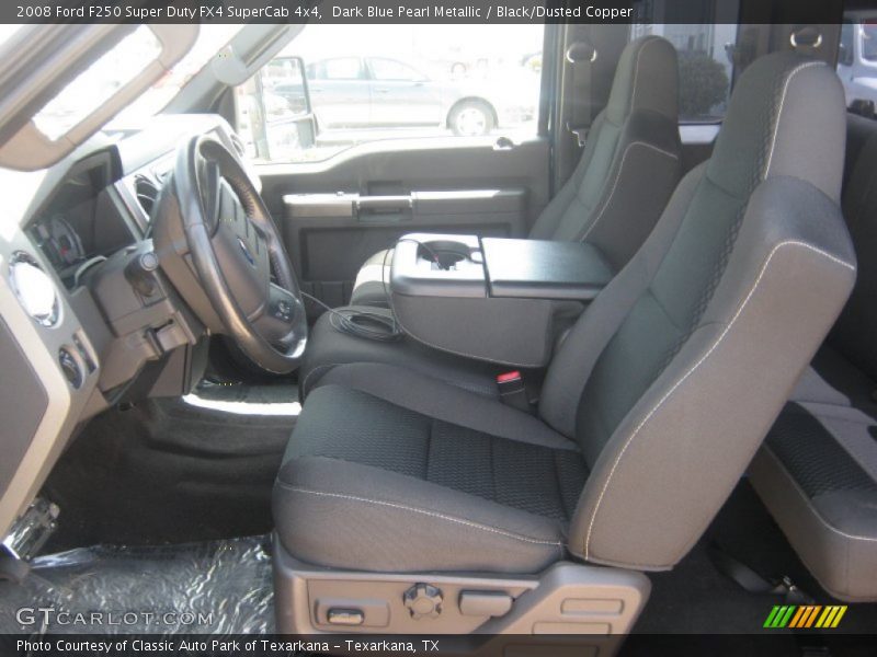 Dark Blue Pearl Metallic / Black/Dusted Copper 2008 Ford F250 Super Duty FX4 SuperCab 4x4