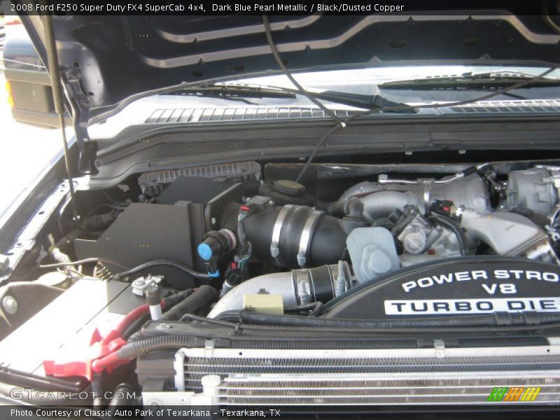 Dark Blue Pearl Metallic / Black/Dusted Copper 2008 Ford F250 Super Duty FX4 SuperCab 4x4