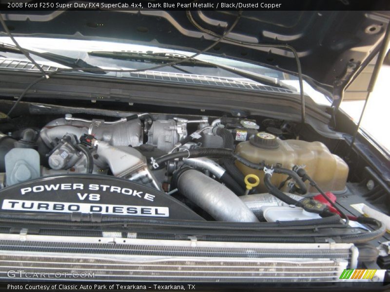 Dark Blue Pearl Metallic / Black/Dusted Copper 2008 Ford F250 Super Duty FX4 SuperCab 4x4