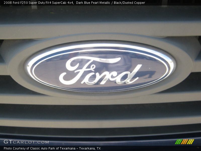 Dark Blue Pearl Metallic / Black/Dusted Copper 2008 Ford F250 Super Duty FX4 SuperCab 4x4