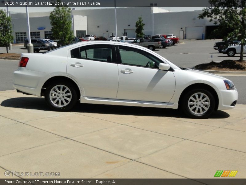 Dover White Pearl / Beige 2010 Mitsubishi Galant FE