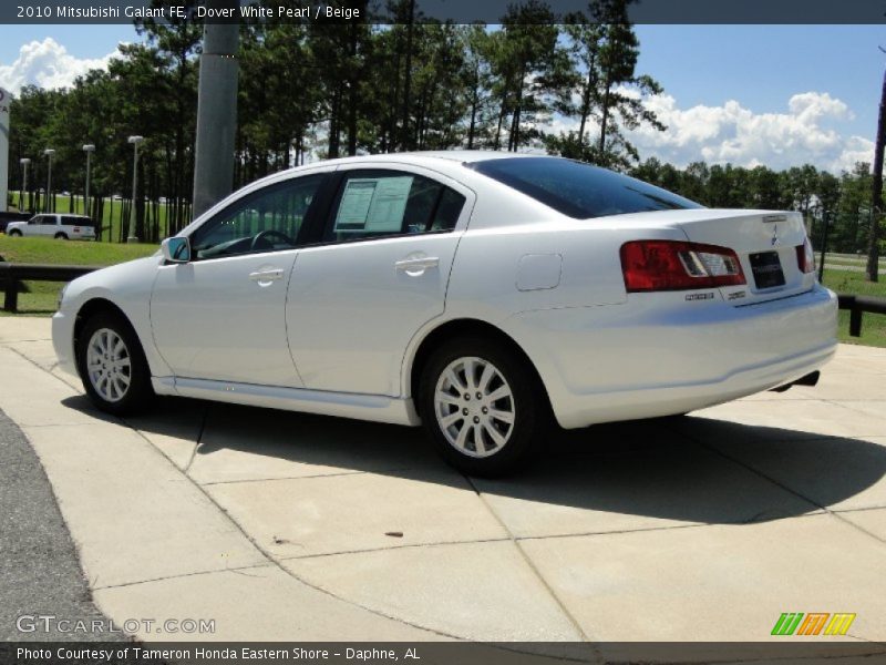 Dover White Pearl / Beige 2010 Mitsubishi Galant FE