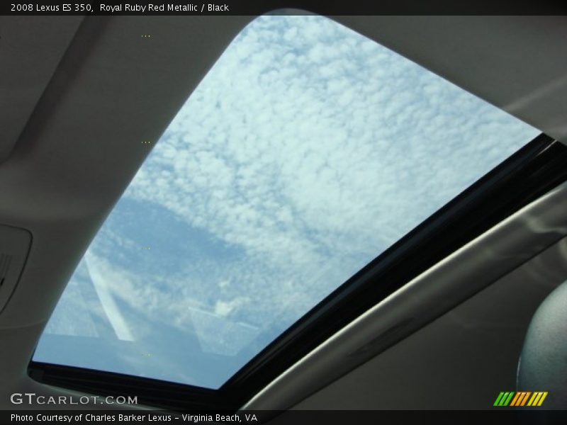 Sunroof of 2008 ES 350