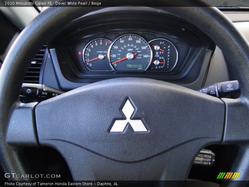 Dover White Pearl / Beige 2010 Mitsubishi Galant FE