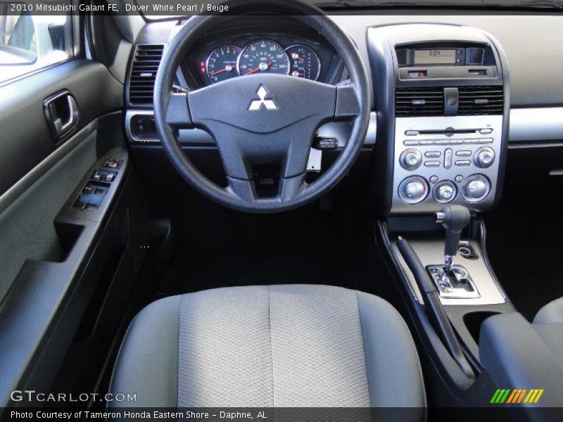 Dover White Pearl / Beige 2010 Mitsubishi Galant FE