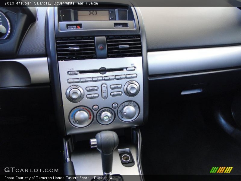 Dover White Pearl / Beige 2010 Mitsubishi Galant FE