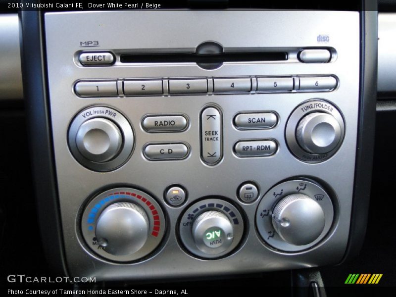 Dover White Pearl / Beige 2010 Mitsubishi Galant FE