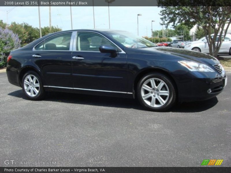 Black Sapphire Pearl / Black 2008 Lexus ES 350