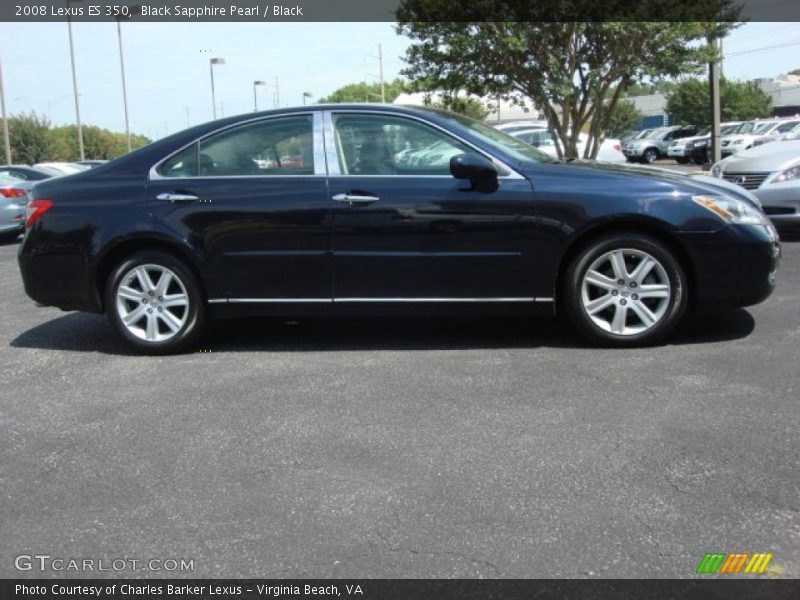 Black Sapphire Pearl / Black 2008 Lexus ES 350