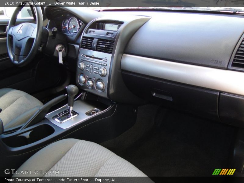 Dover White Pearl / Beige 2010 Mitsubishi Galant FE