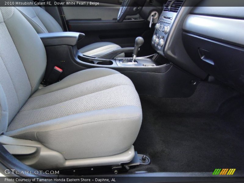 Dover White Pearl / Beige 2010 Mitsubishi Galant FE