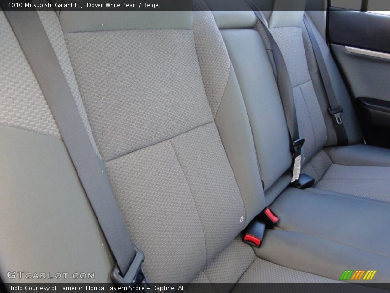 Dover White Pearl / Beige 2010 Mitsubishi Galant FE