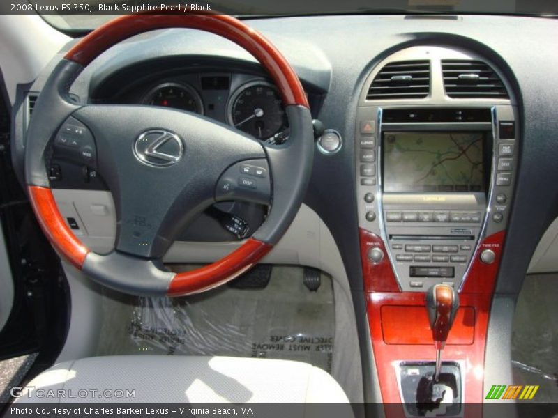 Black Sapphire Pearl / Black 2008 Lexus ES 350