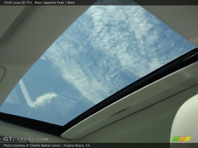 Black Sapphire Pearl / Black 2008 Lexus ES 350