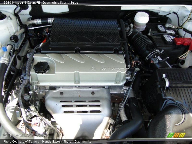 Dover White Pearl / Beige 2010 Mitsubishi Galant FE