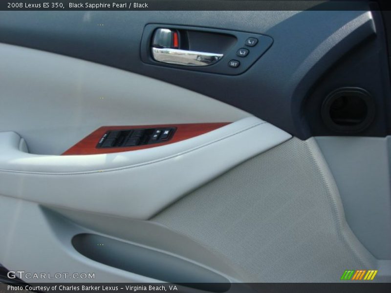 Black Sapphire Pearl / Black 2008 Lexus ES 350