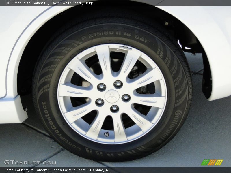 Dover White Pearl / Beige 2010 Mitsubishi Galant FE