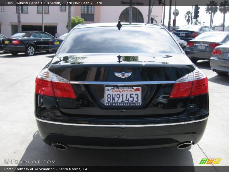 Black Noir Pearl / Black 2009 Hyundai Genesis 3.8 Sedan