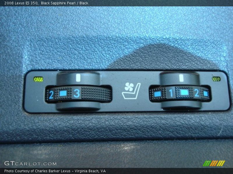 Black Sapphire Pearl / Black 2008 Lexus ES 350