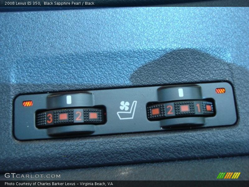 Black Sapphire Pearl / Black 2008 Lexus ES 350