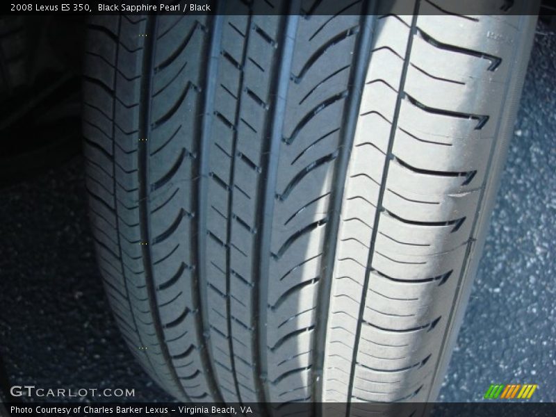 Black Sapphire Pearl / Black 2008 Lexus ES 350