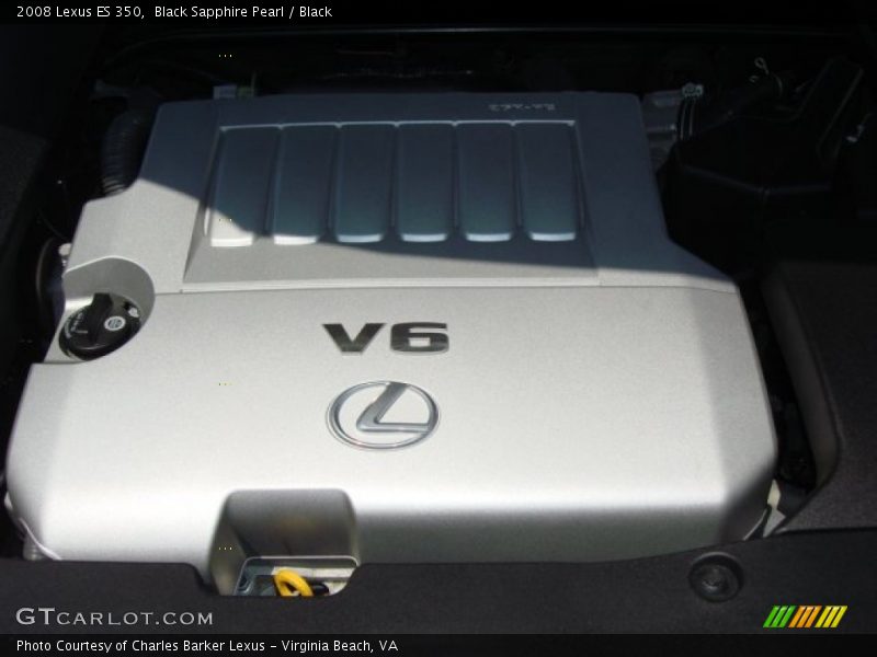 Black Sapphire Pearl / Black 2008 Lexus ES 350