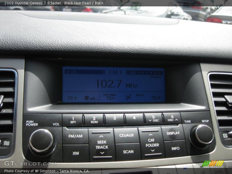 Black Noir Pearl / Black 2009 Hyundai Genesis 3.8 Sedan