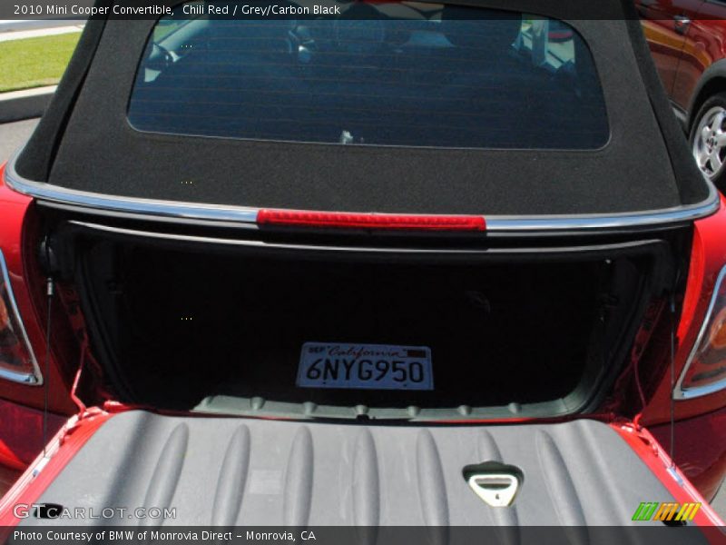 Chili Red / Grey/Carbon Black 2010 Mini Cooper Convertible