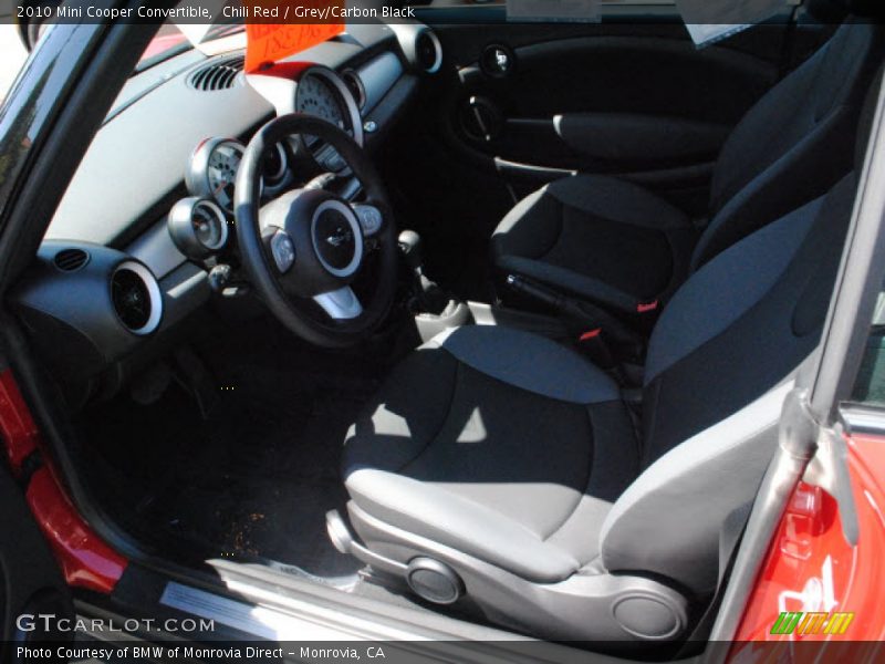 Chili Red / Grey/Carbon Black 2010 Mini Cooper Convertible