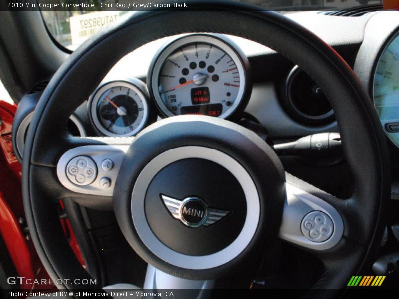 Chili Red / Grey/Carbon Black 2010 Mini Cooper Convertible