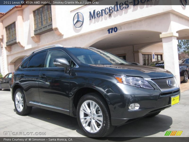 Smokey Granite Mica / Light Gray 2011 Lexus RX 450h AWD Hybrid