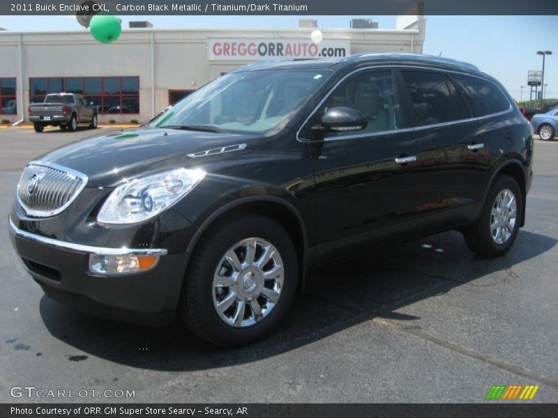 Carbon Black Metallic / Titanium/Dark Titanium 2011 Buick Enclave CXL