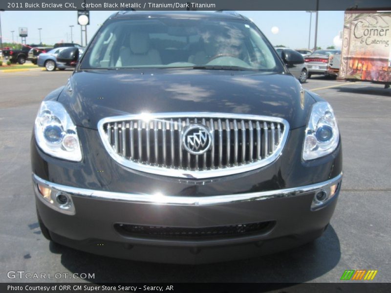 Carbon Black Metallic / Titanium/Dark Titanium 2011 Buick Enclave CXL