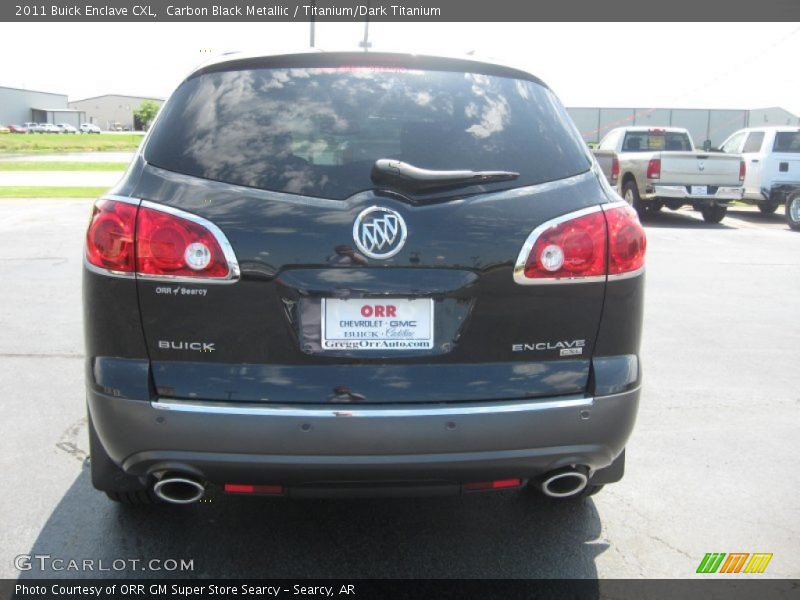 Carbon Black Metallic / Titanium/Dark Titanium 2011 Buick Enclave CXL