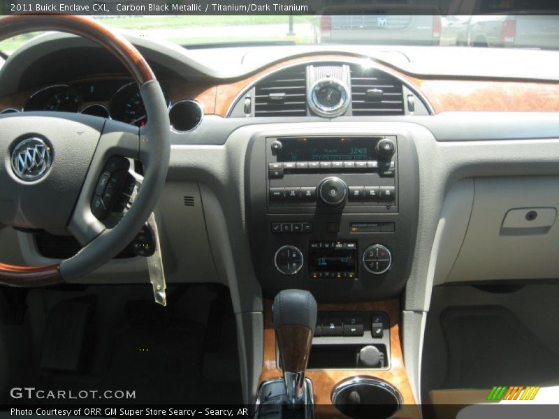 Carbon Black Metallic / Titanium/Dark Titanium 2011 Buick Enclave CXL