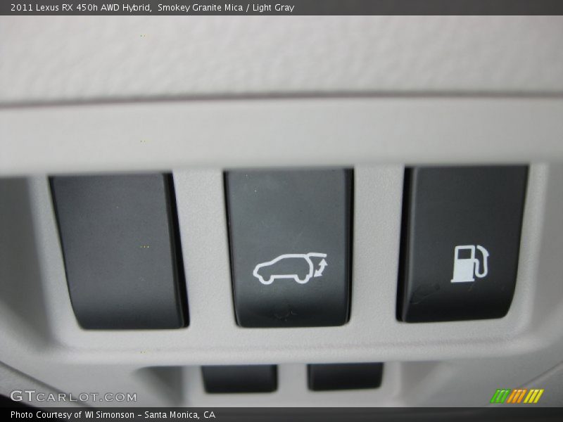 Smokey Granite Mica / Light Gray 2011 Lexus RX 450h AWD Hybrid