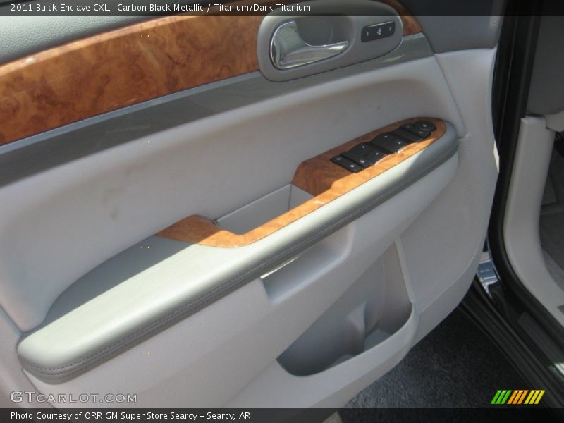 Carbon Black Metallic / Titanium/Dark Titanium 2011 Buick Enclave CXL