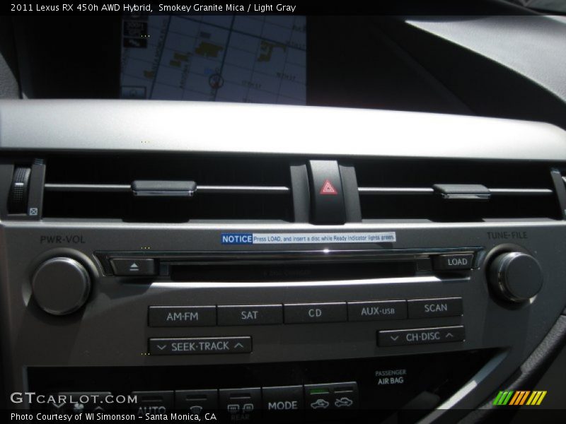 Smokey Granite Mica / Light Gray 2011 Lexus RX 450h AWD Hybrid