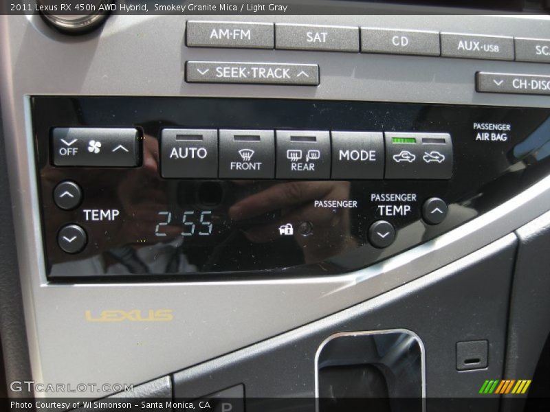 Smokey Granite Mica / Light Gray 2011 Lexus RX 450h AWD Hybrid