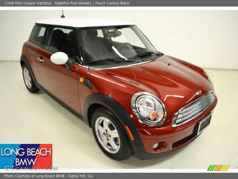 Nightfire Red Metallic / Punch Carbon Black 2008 Mini Cooper Hardtop