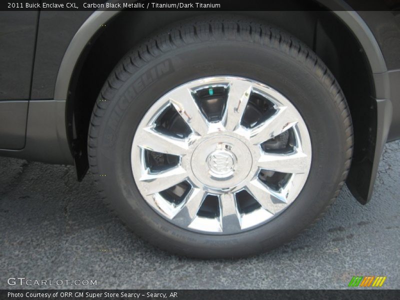 Carbon Black Metallic / Titanium/Dark Titanium 2011 Buick Enclave CXL