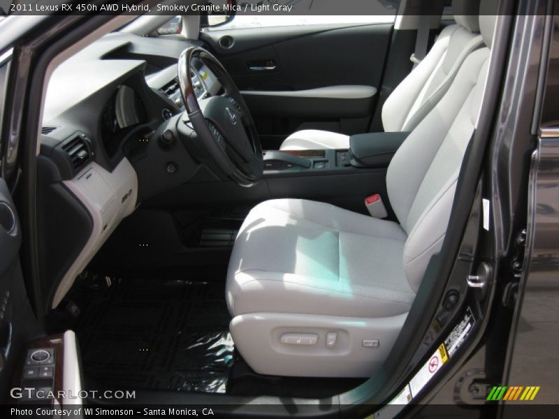 Smokey Granite Mica / Light Gray 2011 Lexus RX 450h AWD Hybrid