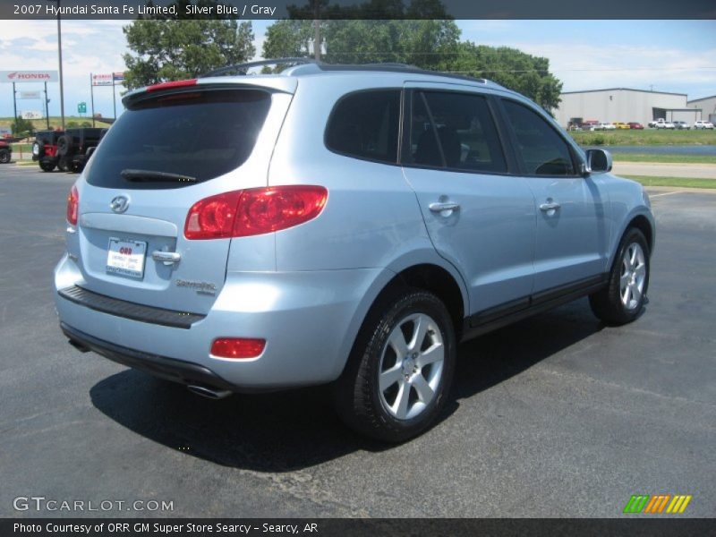 Silver Blue / Gray 2007 Hyundai Santa Fe Limited