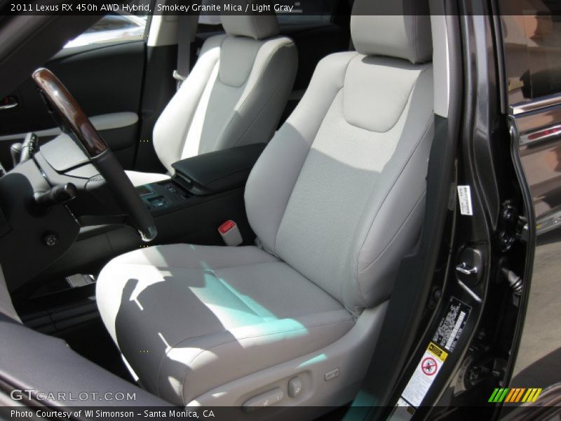 Smokey Granite Mica / Light Gray 2011 Lexus RX 450h AWD Hybrid