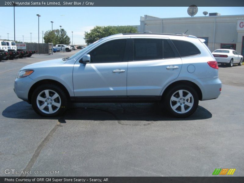 Silver Blue / Gray 2007 Hyundai Santa Fe Limited